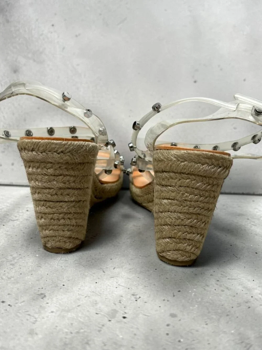 NWOT Unworn Dolce Vita Maxton Studded Espadrille Wedge Sandals Sz 6